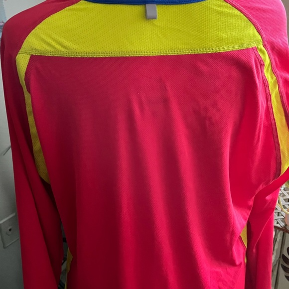 NIKE DRI FIT PRE-LOVED AUTHENTIC MULTI-COLOR MESH LONG SLEEVES CREW-NECK TOP - Picture 14 of 15